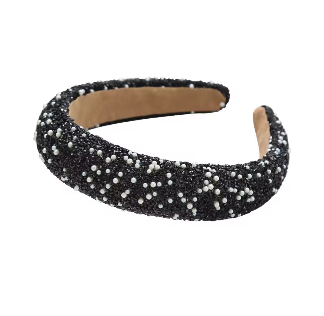 Glamour beaded and crystal headband