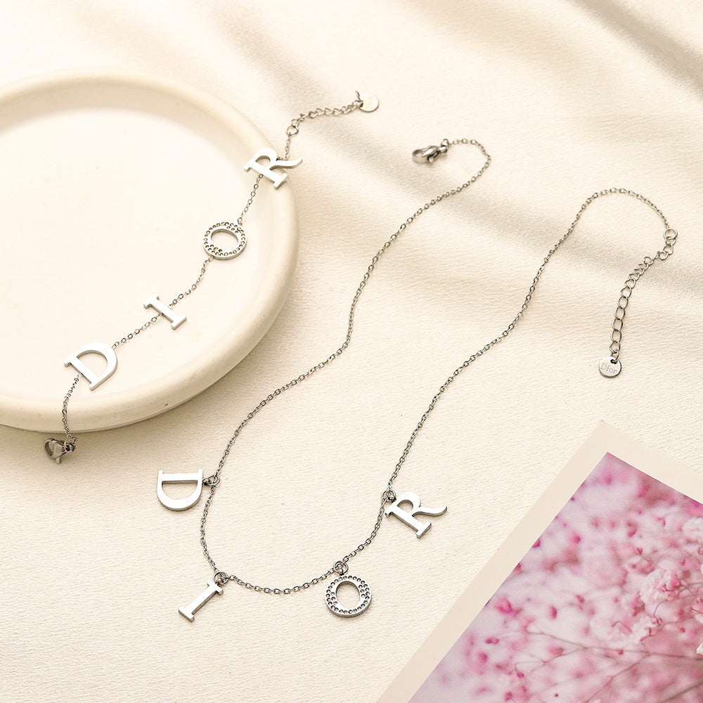 Christian Dior Inspired Necklace and Bracelet