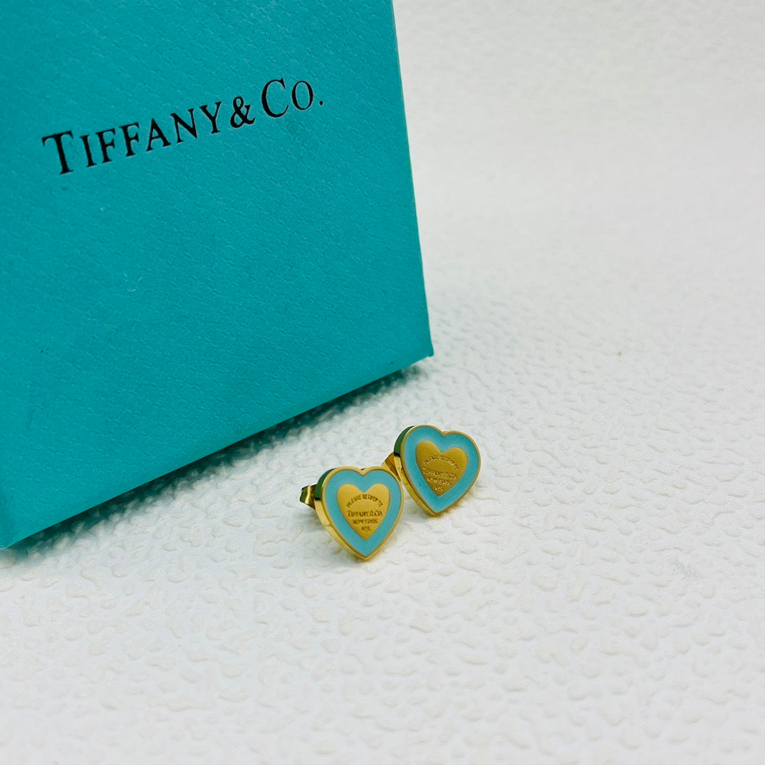 Tiffany inspired Heart Shape Earrings