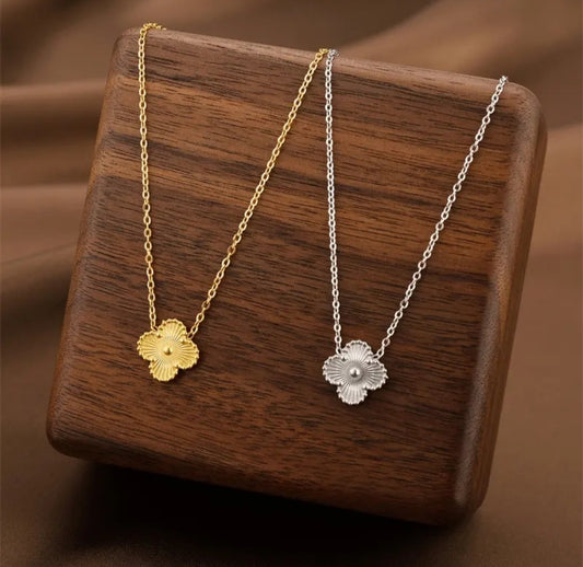Van Cleef inspired Lazer Gold and Silver Jewelry Collection