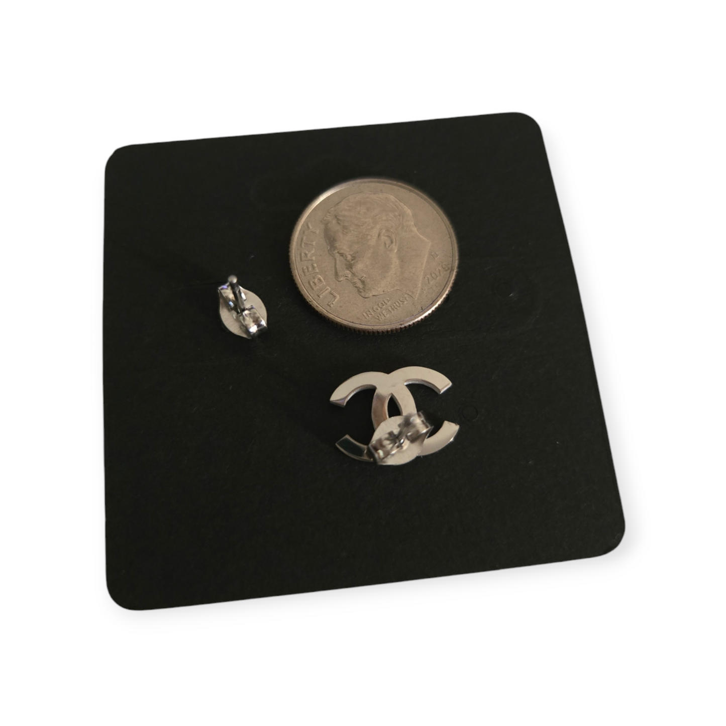 Chanel inspired stud earrings