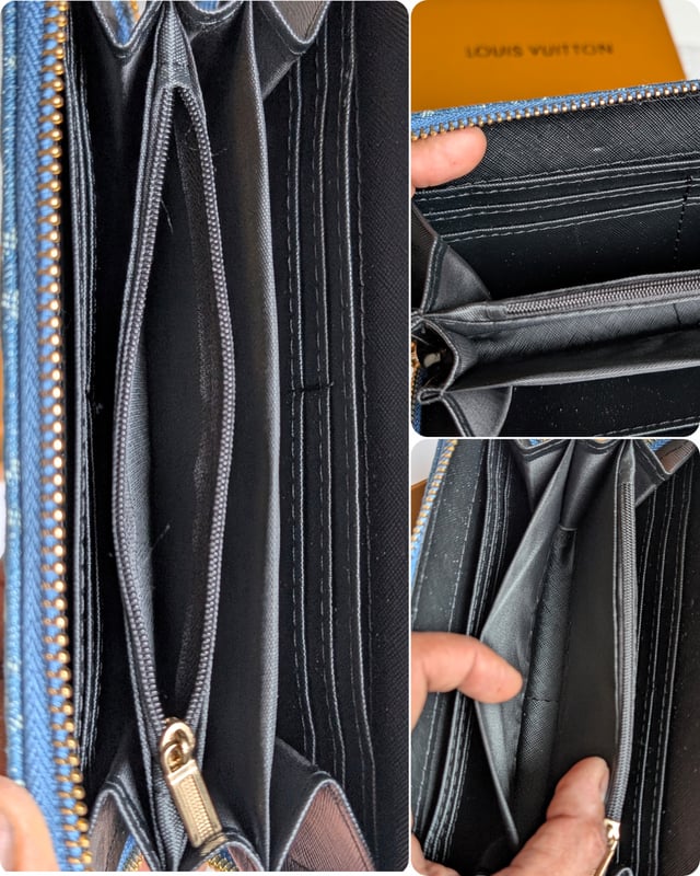 LV inspired Denim Wallet