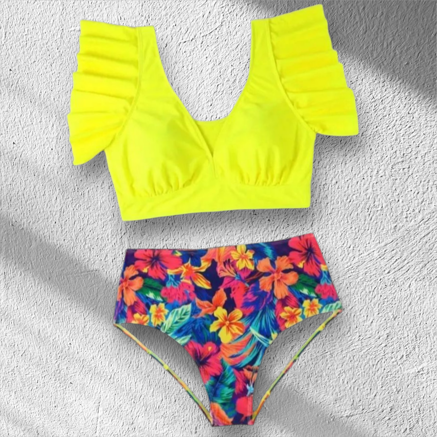 Plus size Tankini floral set