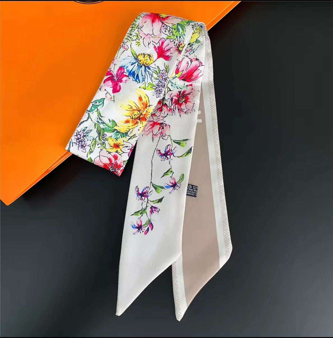 Christian Dior Ribbon Twill Scarves