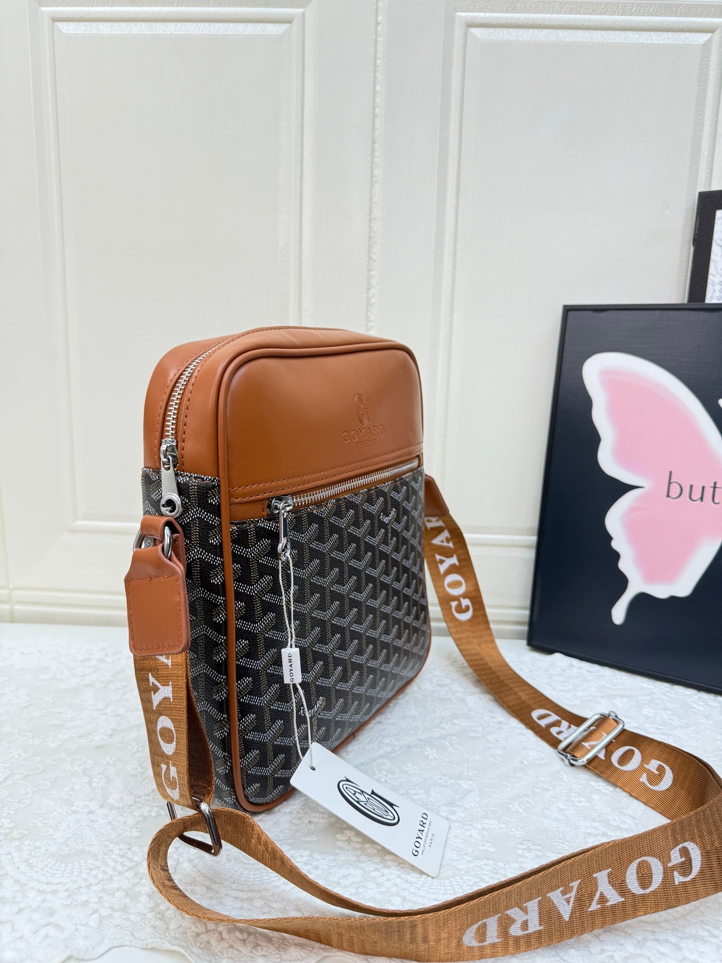 Goyard Inspired crossbody