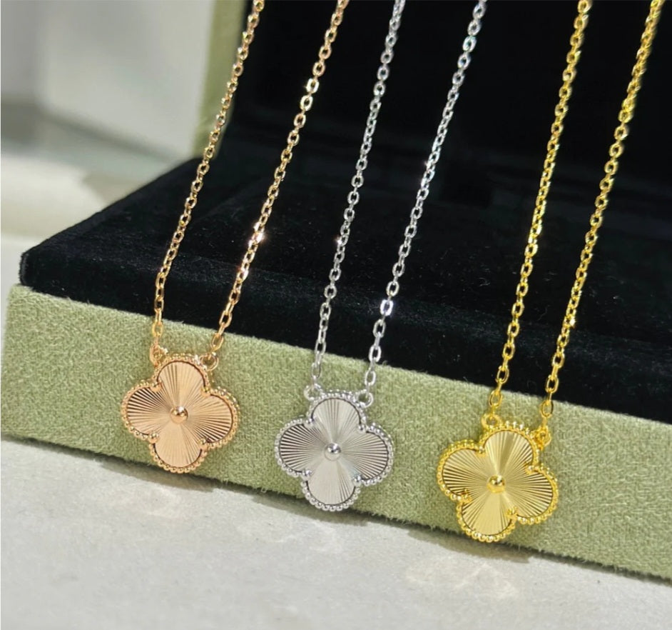 Van Cleef inspired Lazer Gold and Silver Jewelry Collection