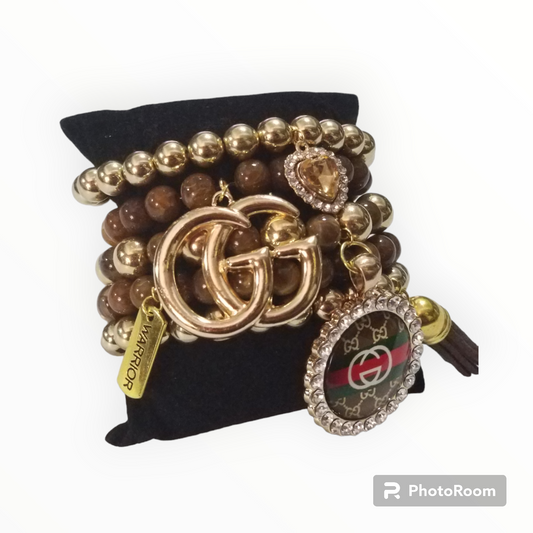 Custom luxury charm bracelet