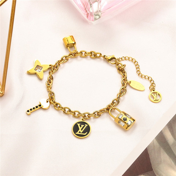 LV Lock Charm Bracelet