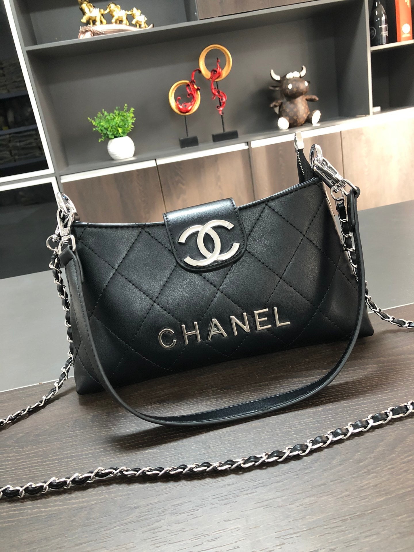Chanel inspired quilted handbag