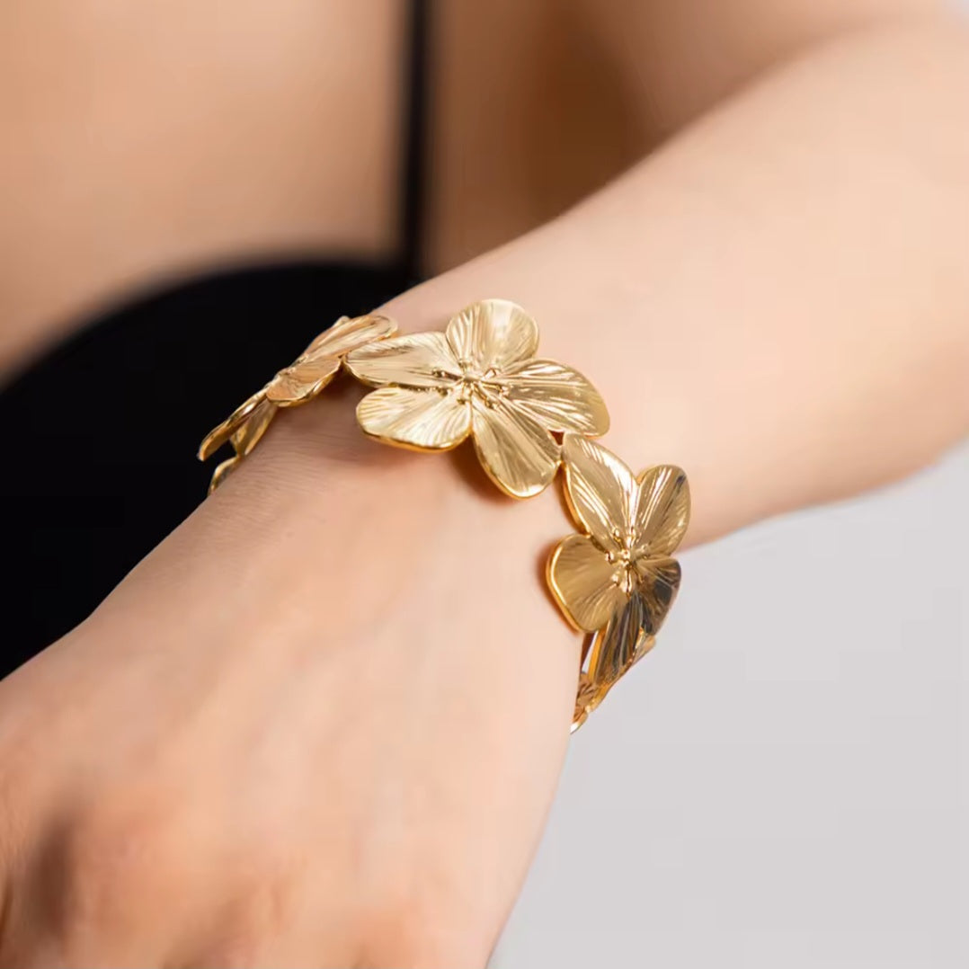 Flower wide Bangles