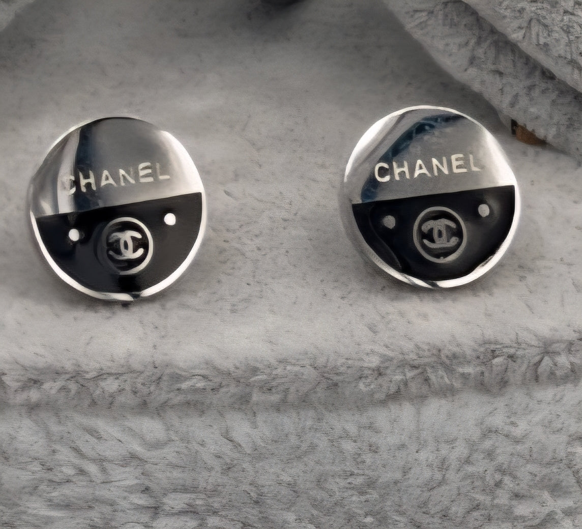Chanel inspired students earrings