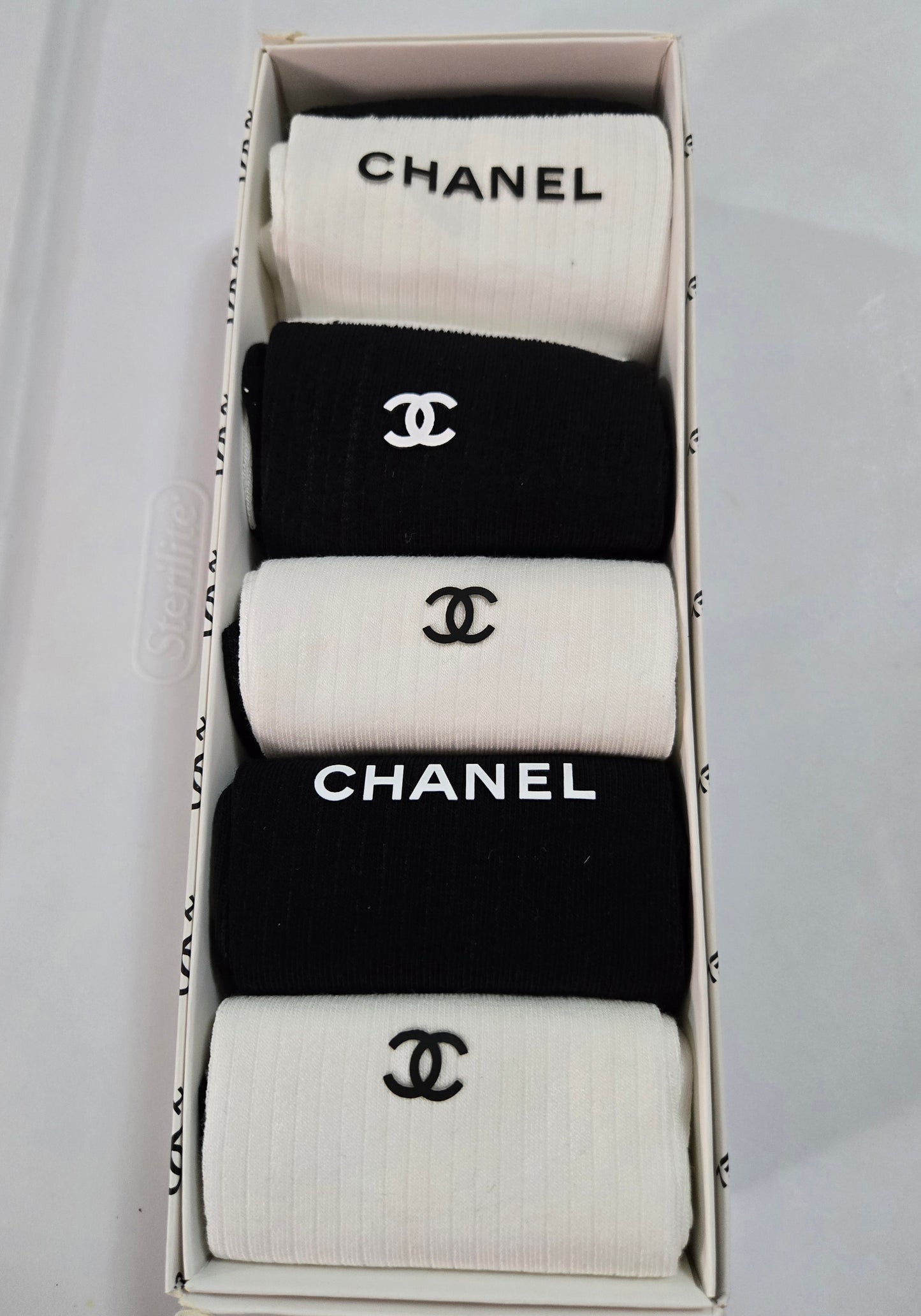 Chanel inspired socks set