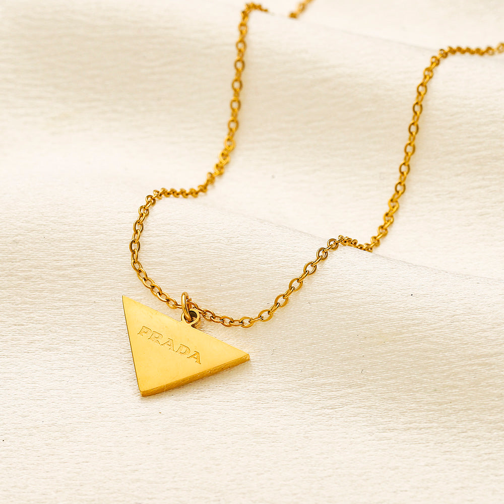 Prada Inspired Small Necklace Pendant