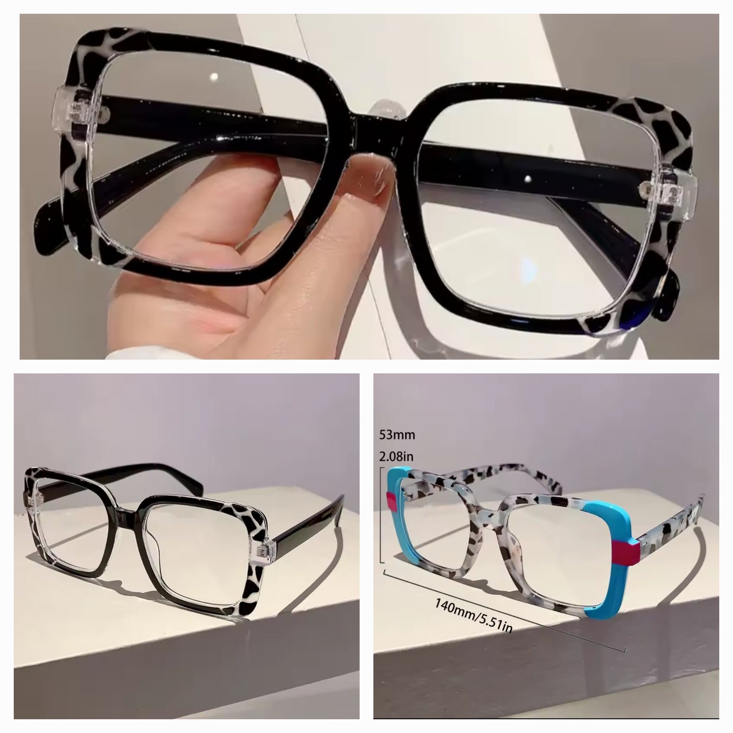 Oversized square Glasses