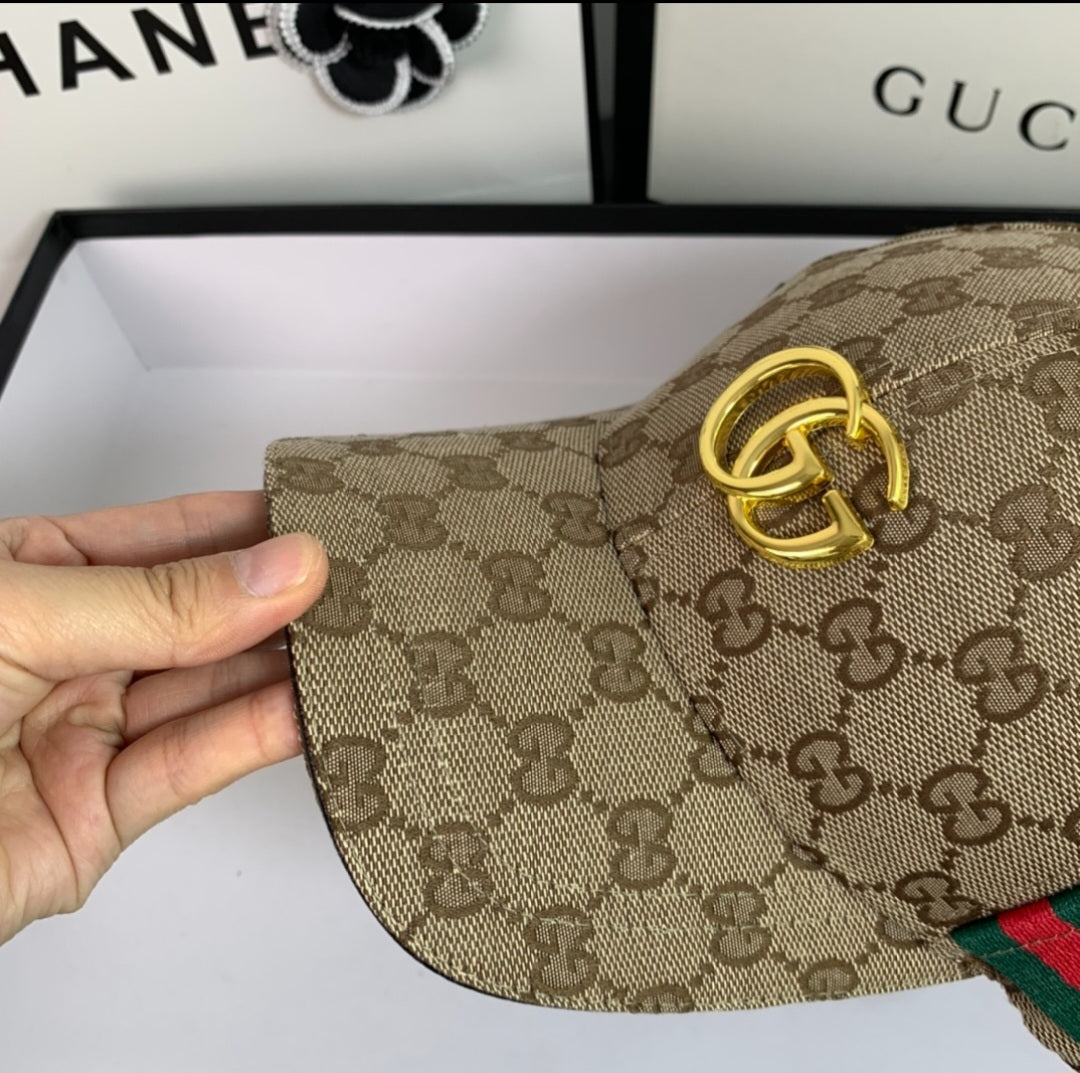 Gucci Designer Inspired Canvas Baseball Cap