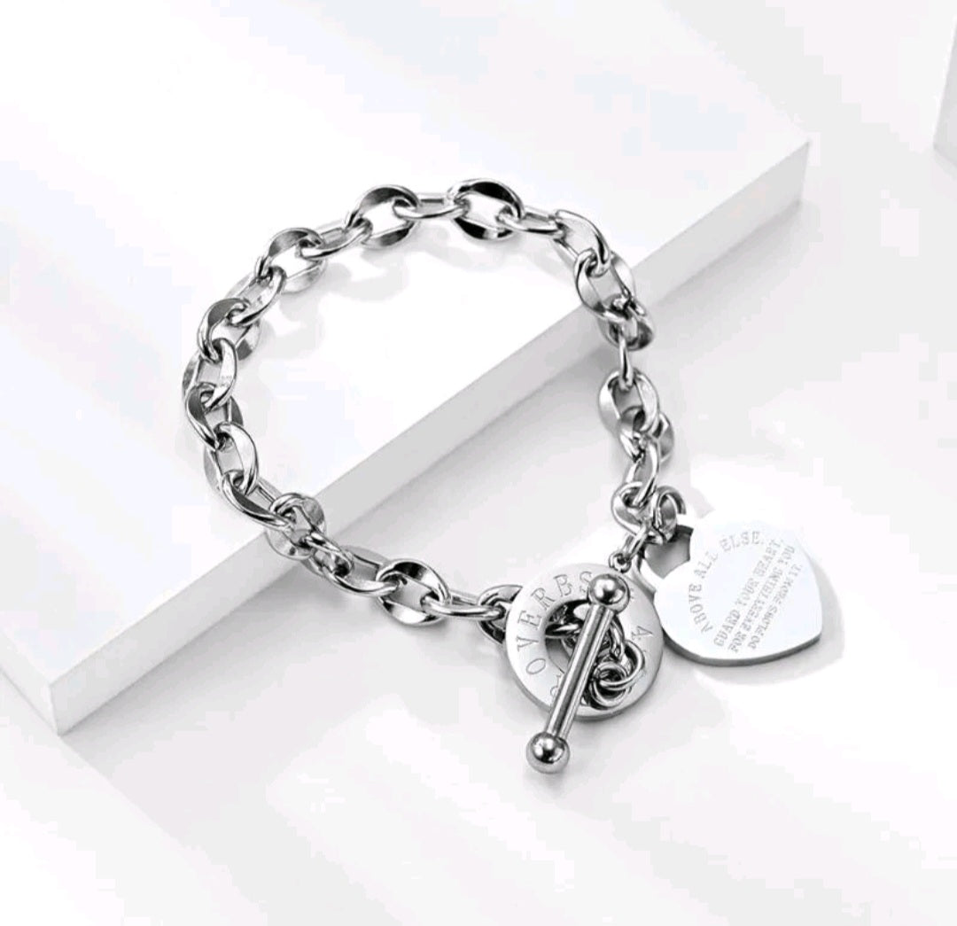 Heart Bracelet and Necklace