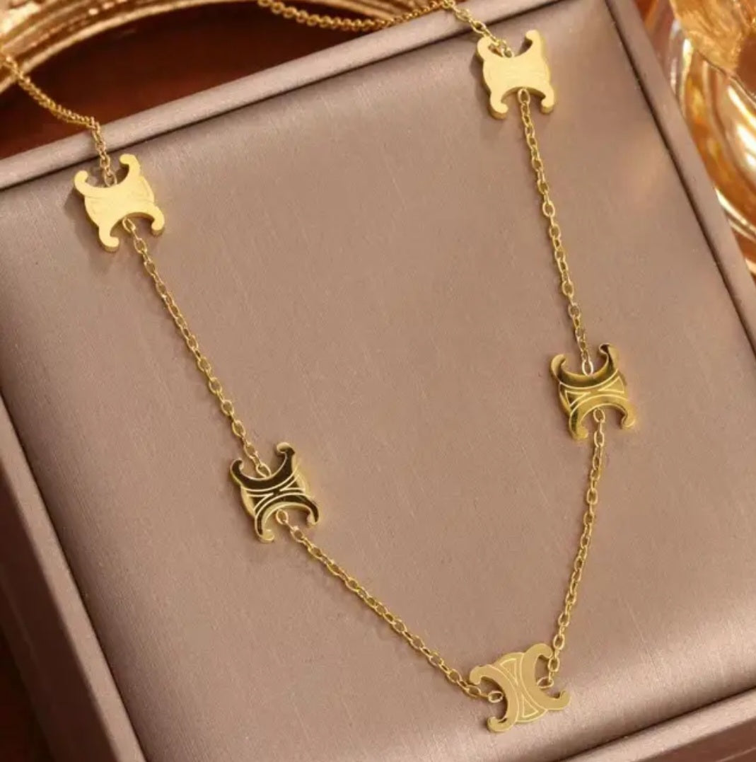 Celine inspired Necklace and bracelets