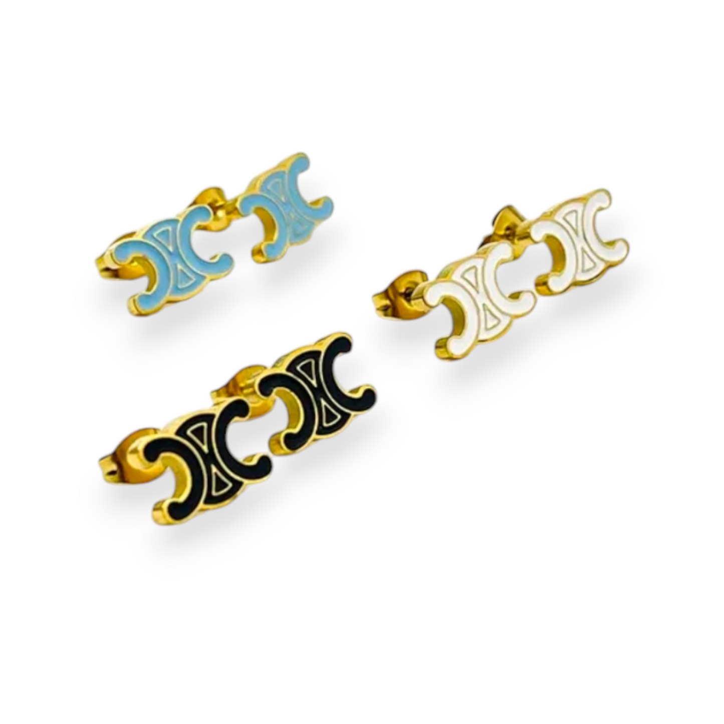 Celine inspired stud earrings