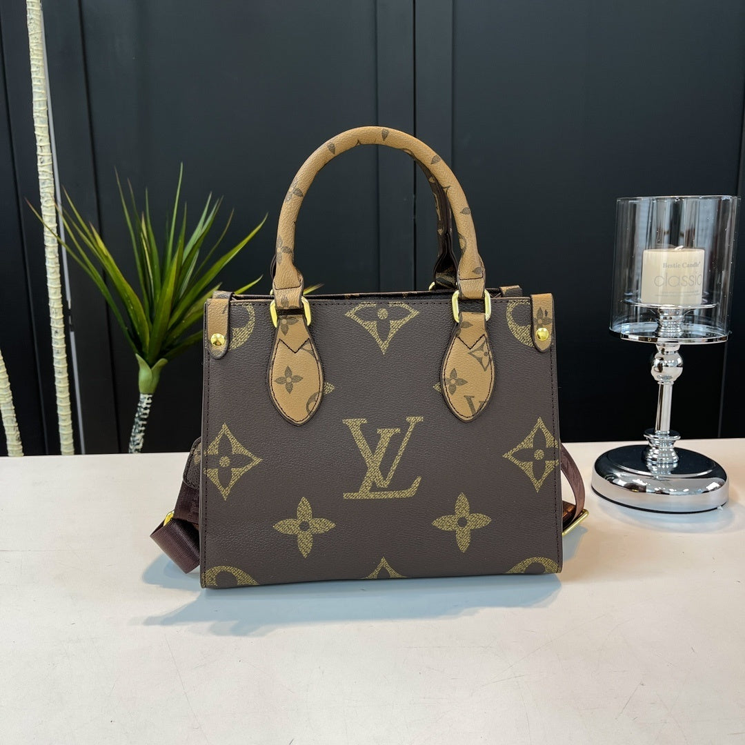LV inspired reverse tote bag