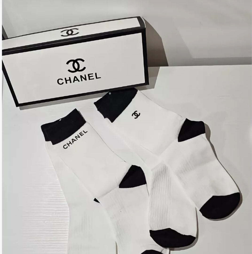 Chanel inspired socks set