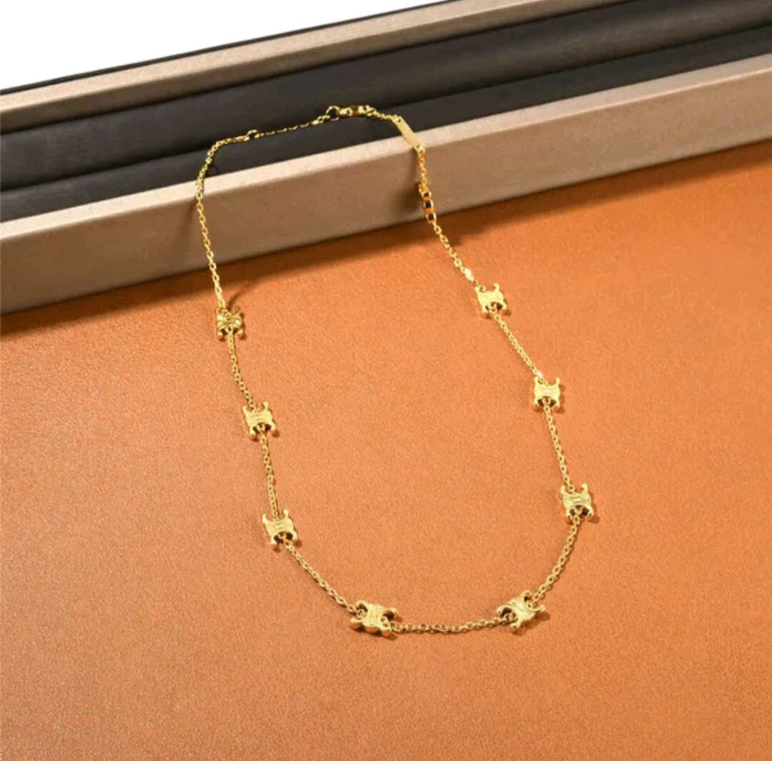 Celine inspired Necklace and bracelets