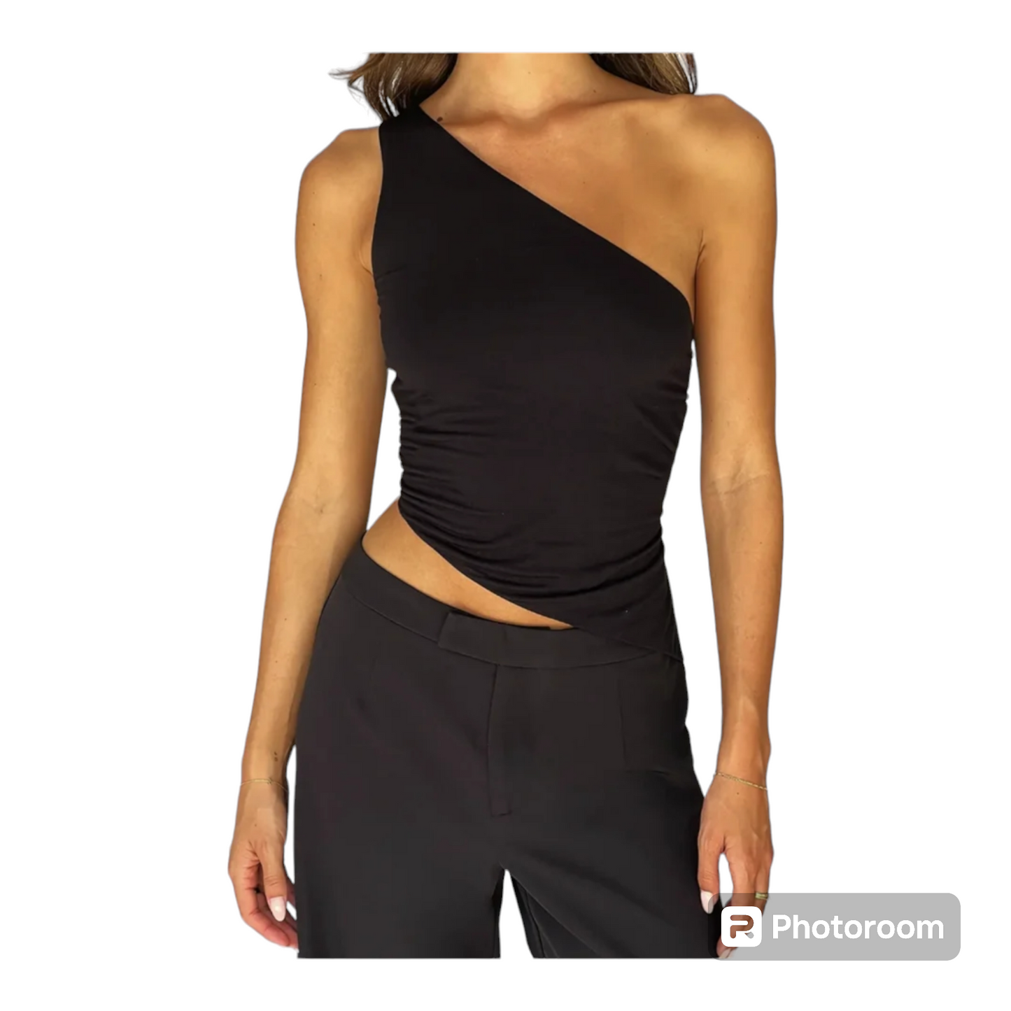 One shoulder back strap design top