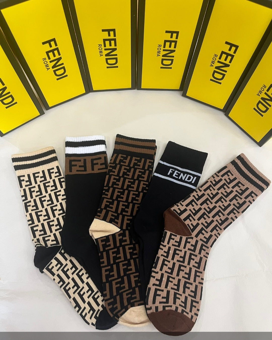 Fendi inspired sock set