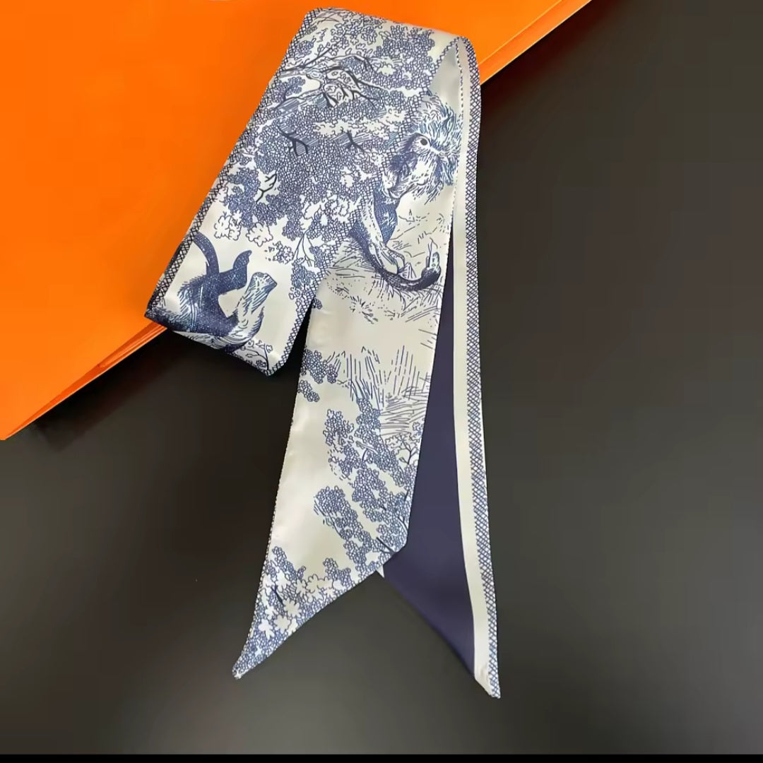 Christian Dior Inspired Twill Ribbon Scarves