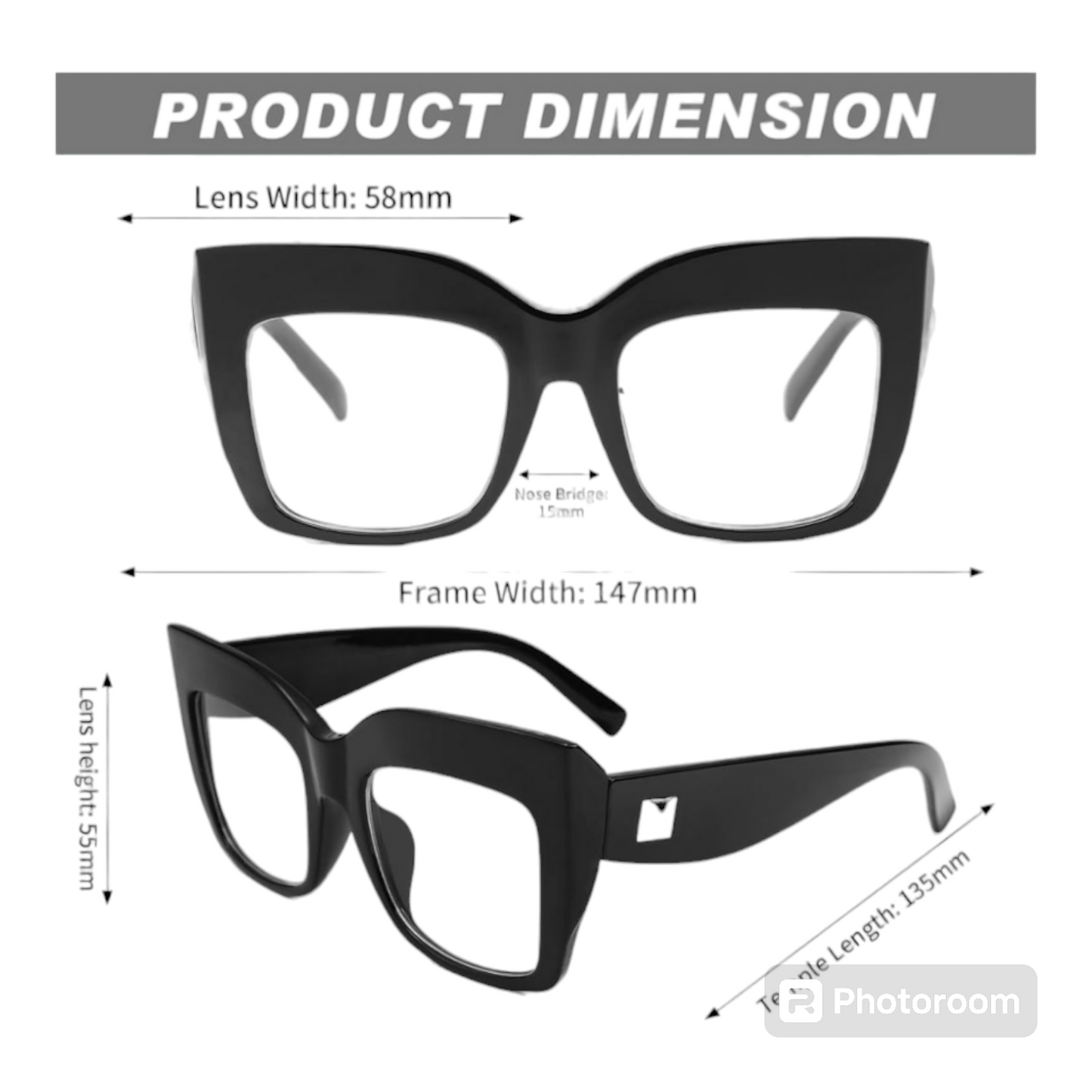 Oversized Square Eyewear