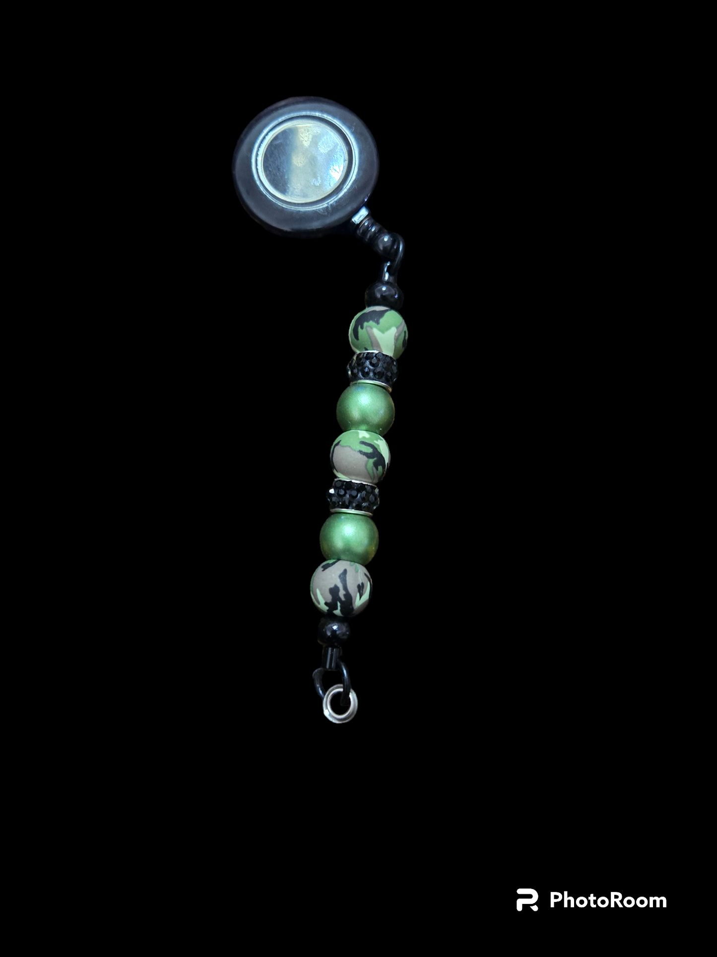 Custom Beaded Bar ID Badge Reel