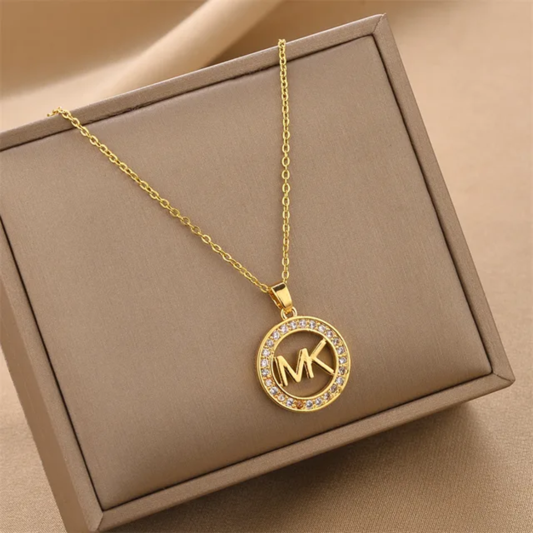 MK Designer Inspired Stainless Steel Necklace
