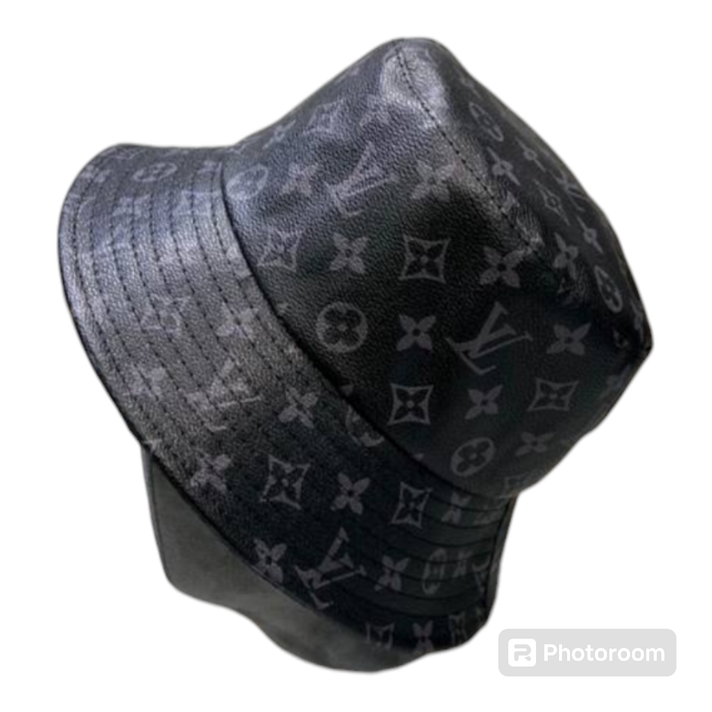 LV Designer Inspired leather bucket hat