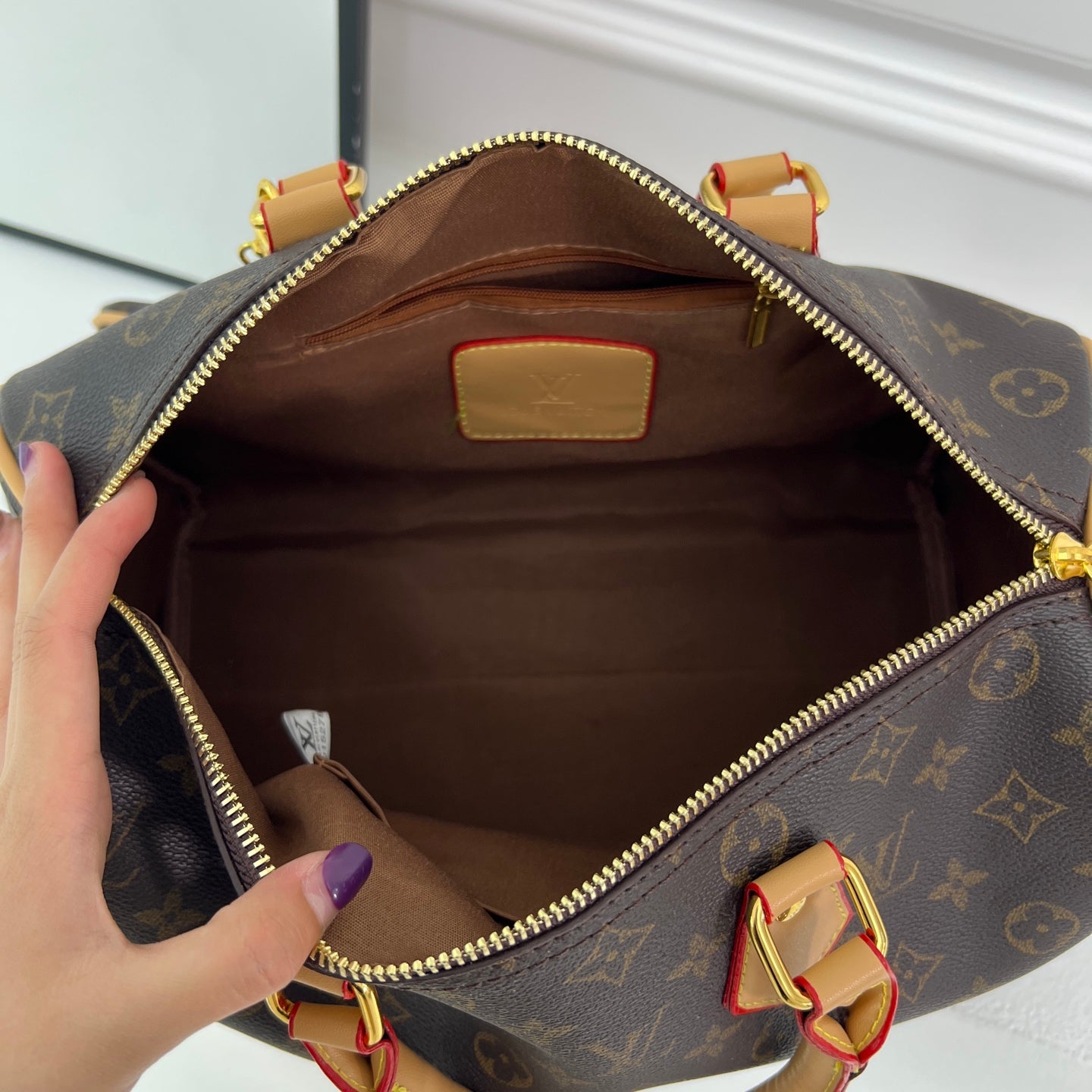 LV inspired Speedy Bags with pouch