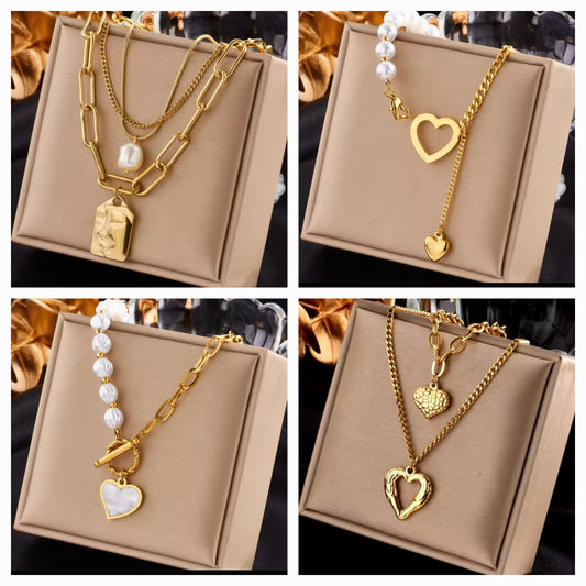 Stackable necklace set