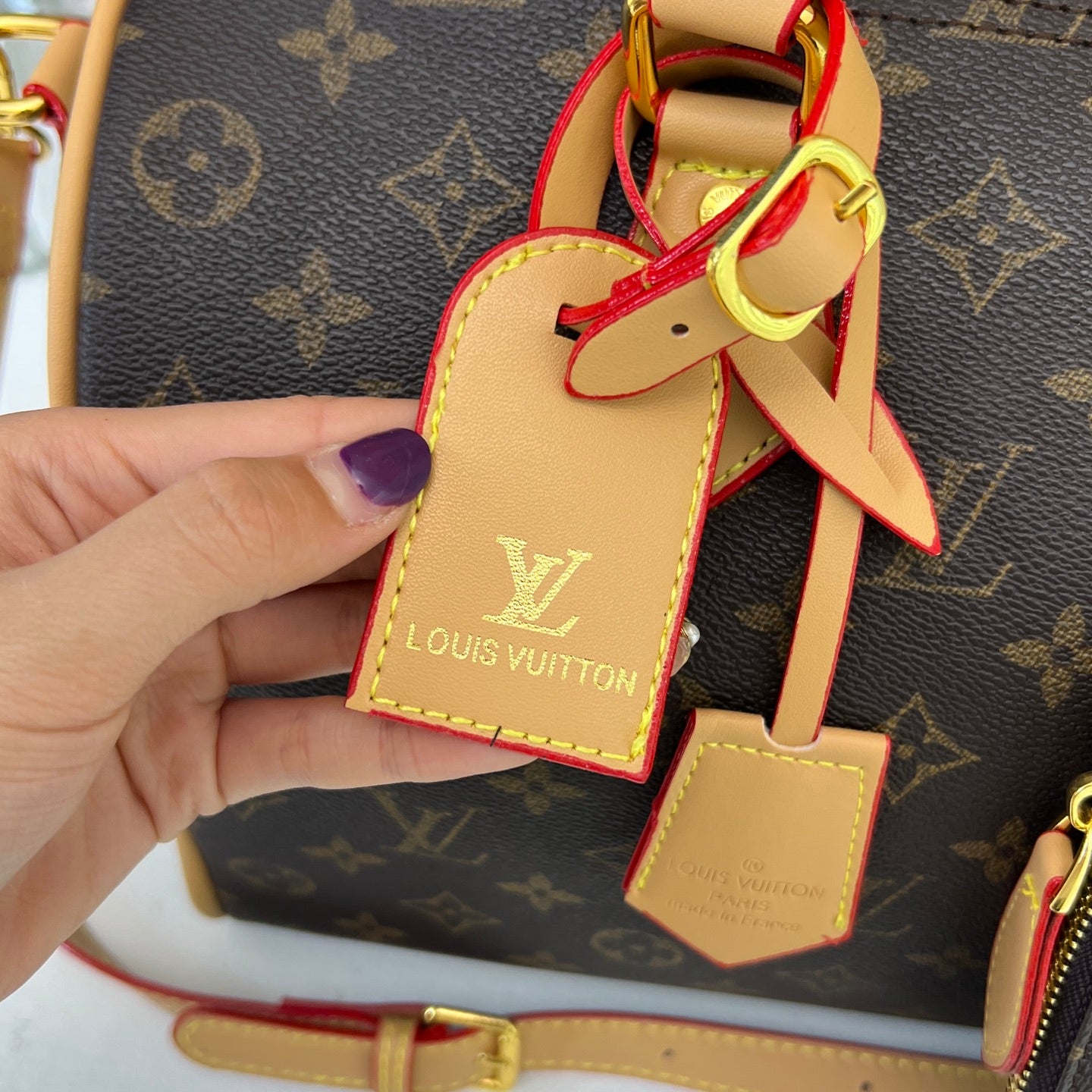 LV inspired Speedy Bags with pouch
