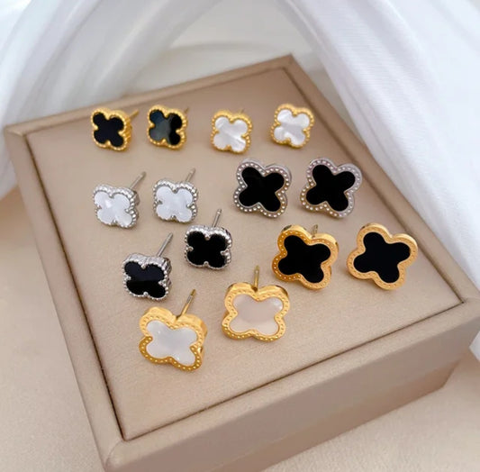 4 leaf clover earrings
