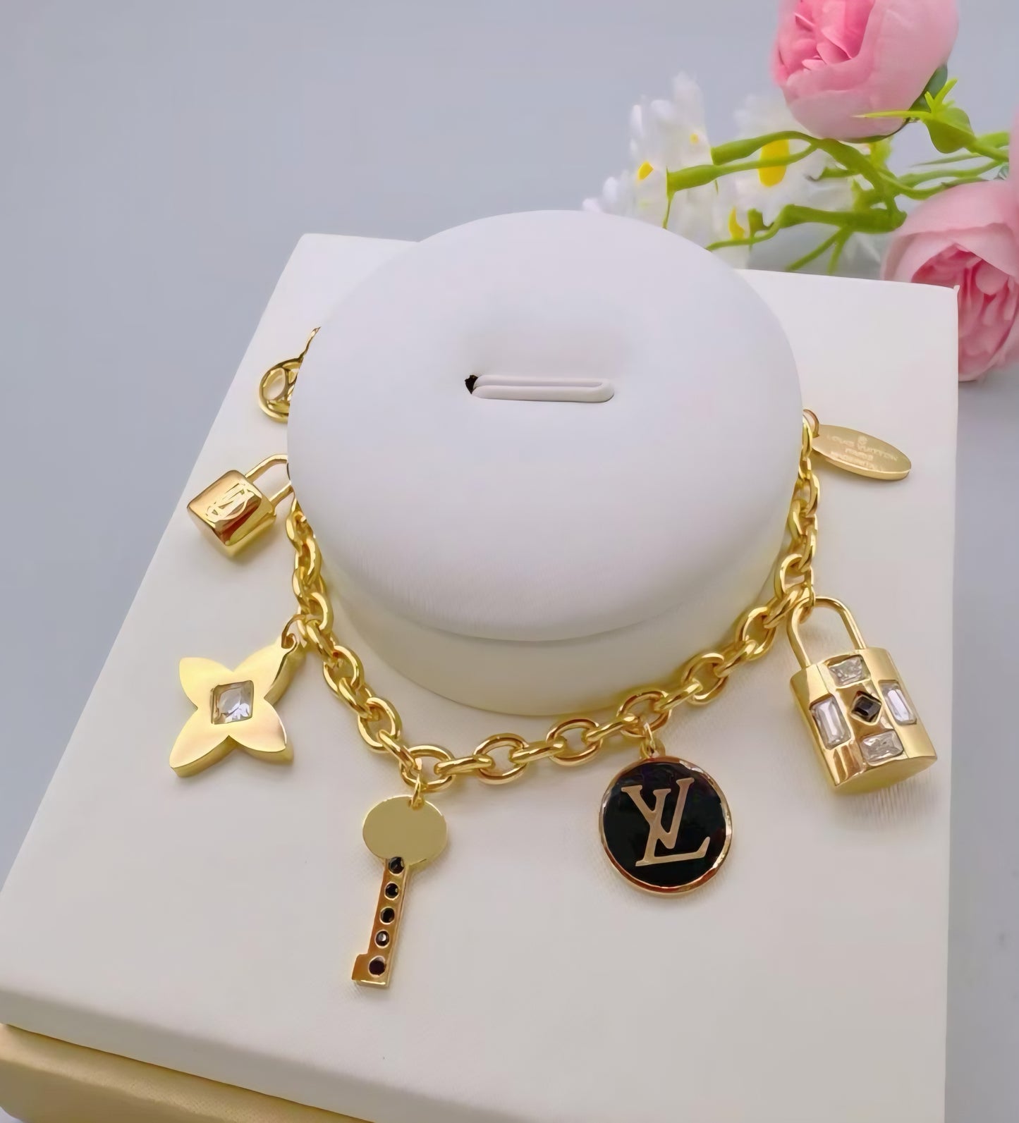LV Lock Charm Bracelet