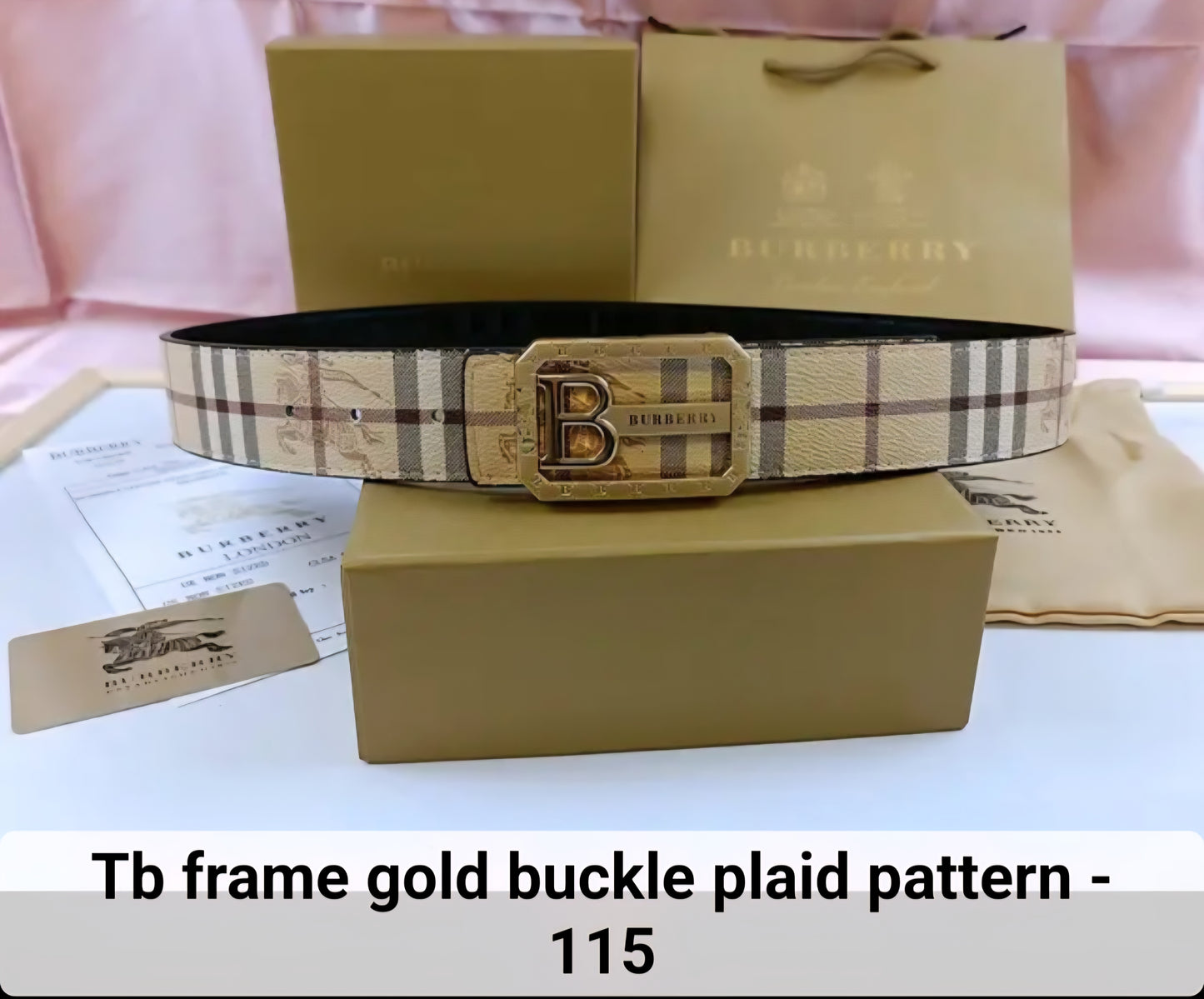 Burberry inspired Belt