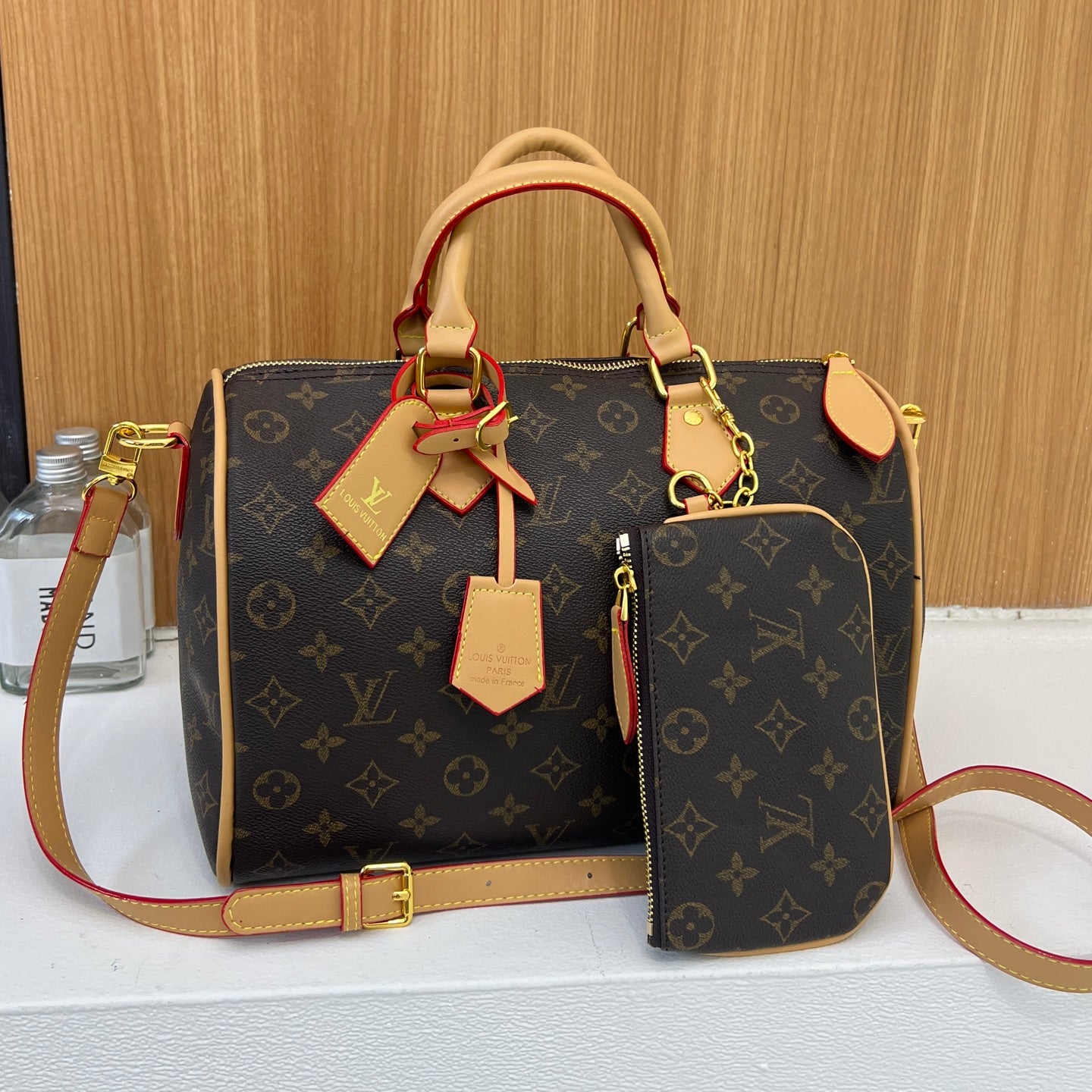 LV inspired Speedy Bags with pouch