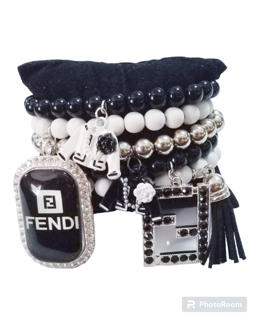 Custom made designer charm bracelet