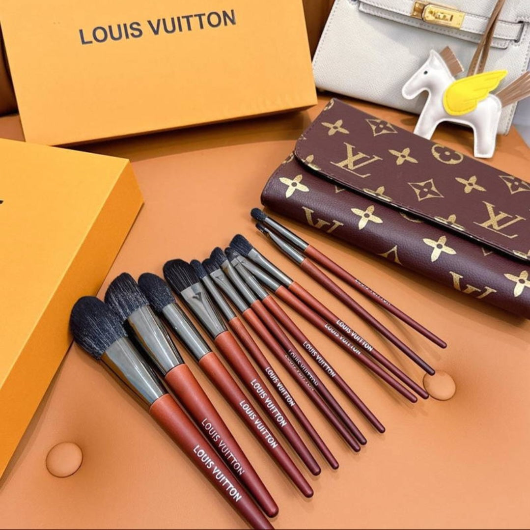 LV inspired Makeup Brush set