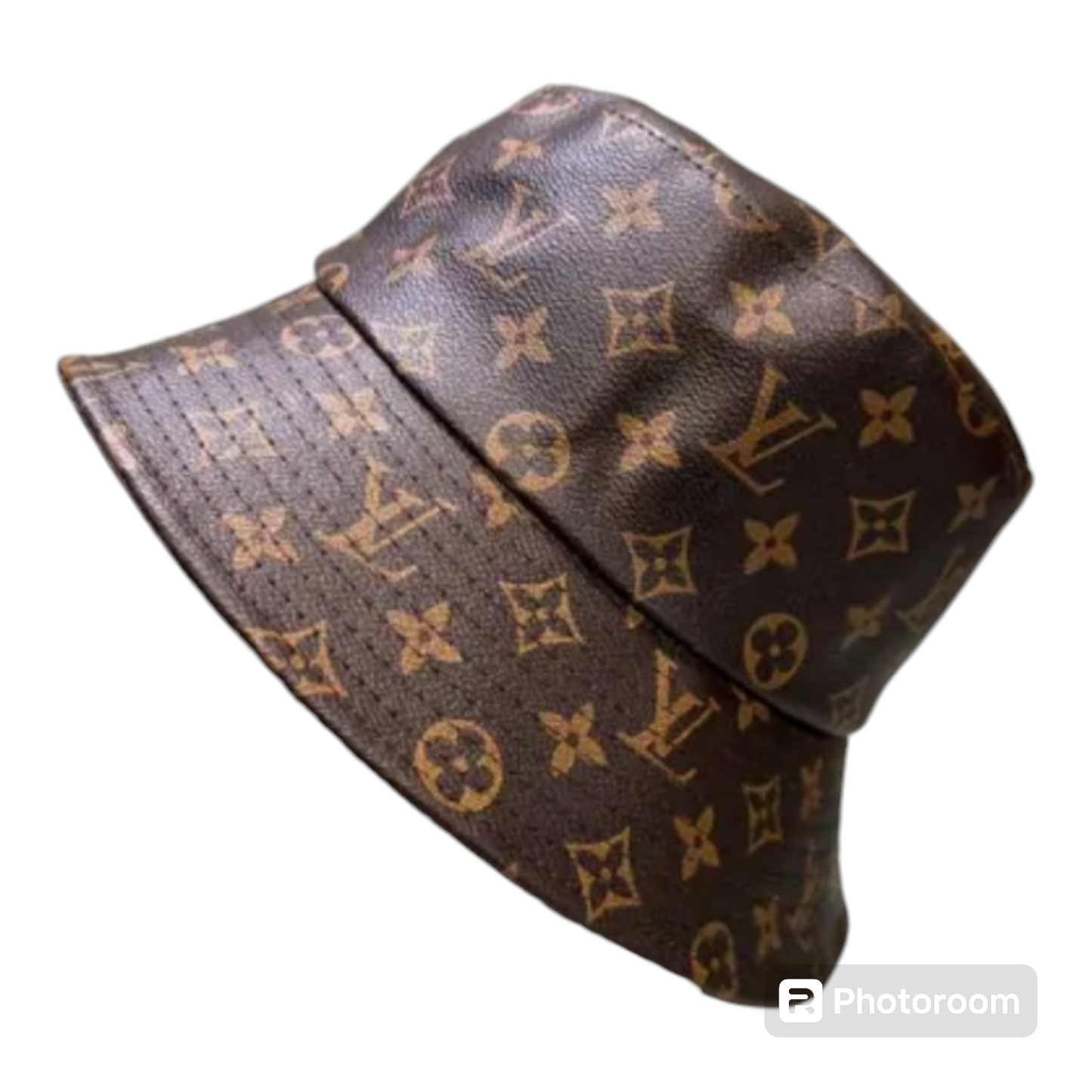 LV Designer Inspired leather bucket hat