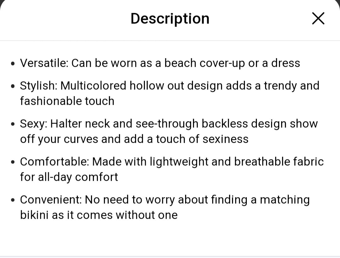 Rainbow swimwear cover up