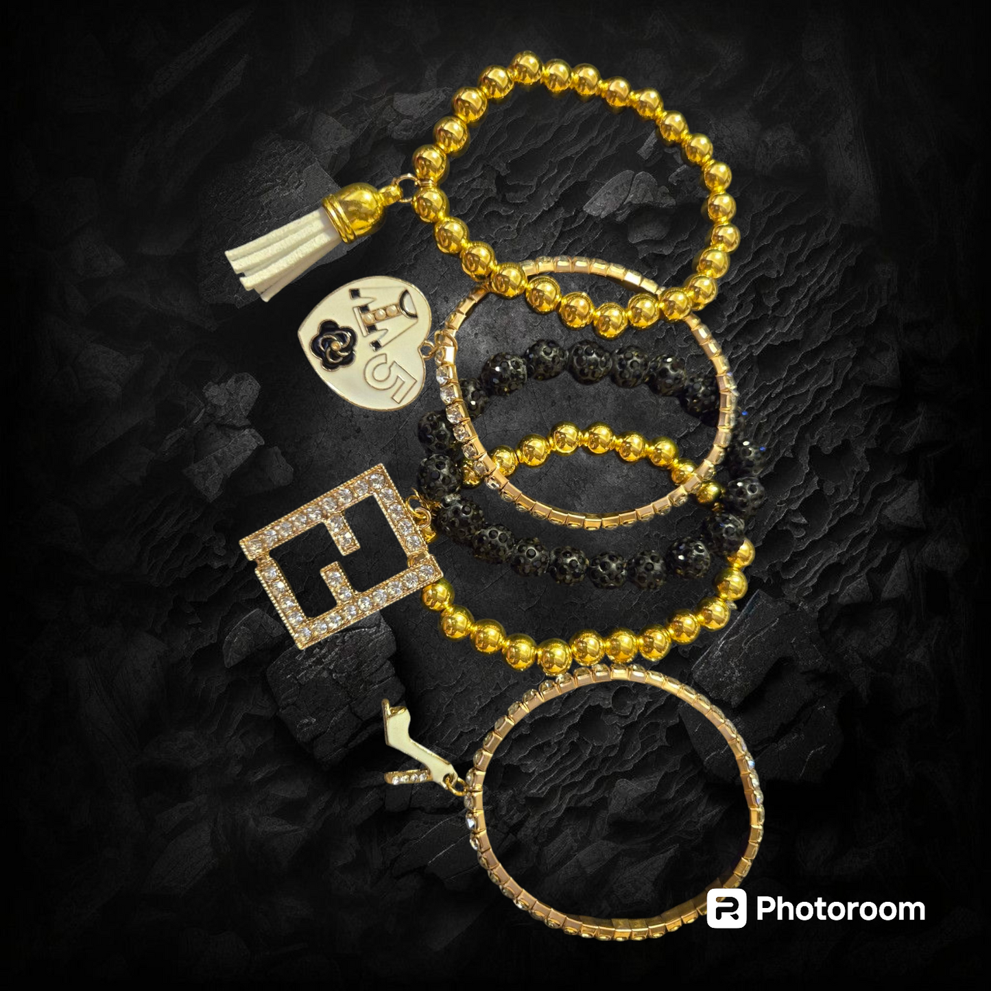 Fendi Inspired custom Made Bracelet