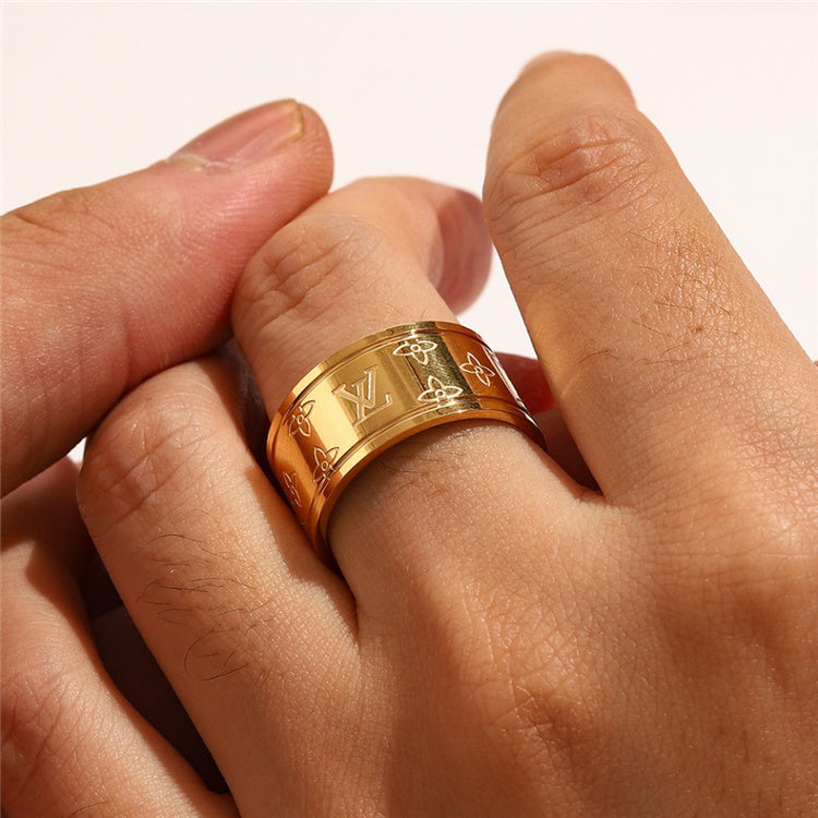 LV Designer Inspired Ring