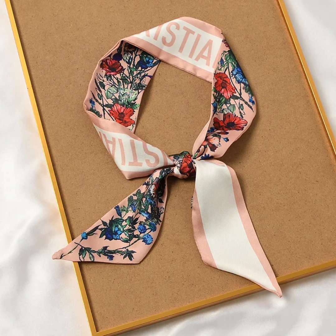 Christian Dior inspired Twill Ribbon Scarves