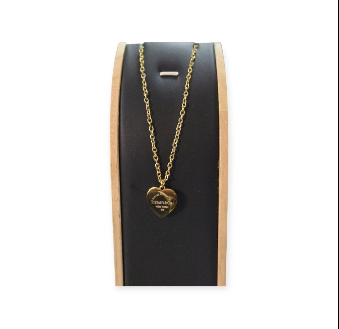 Tiffany inspired Heart Necklace