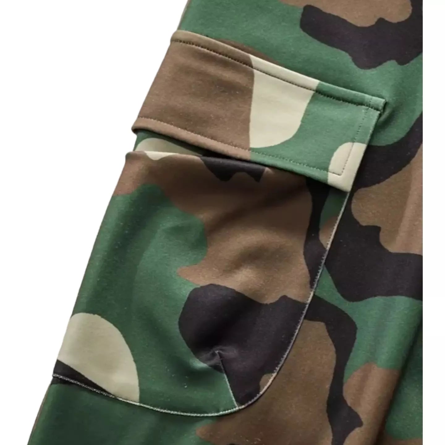Plus size camouflage maxi skirt