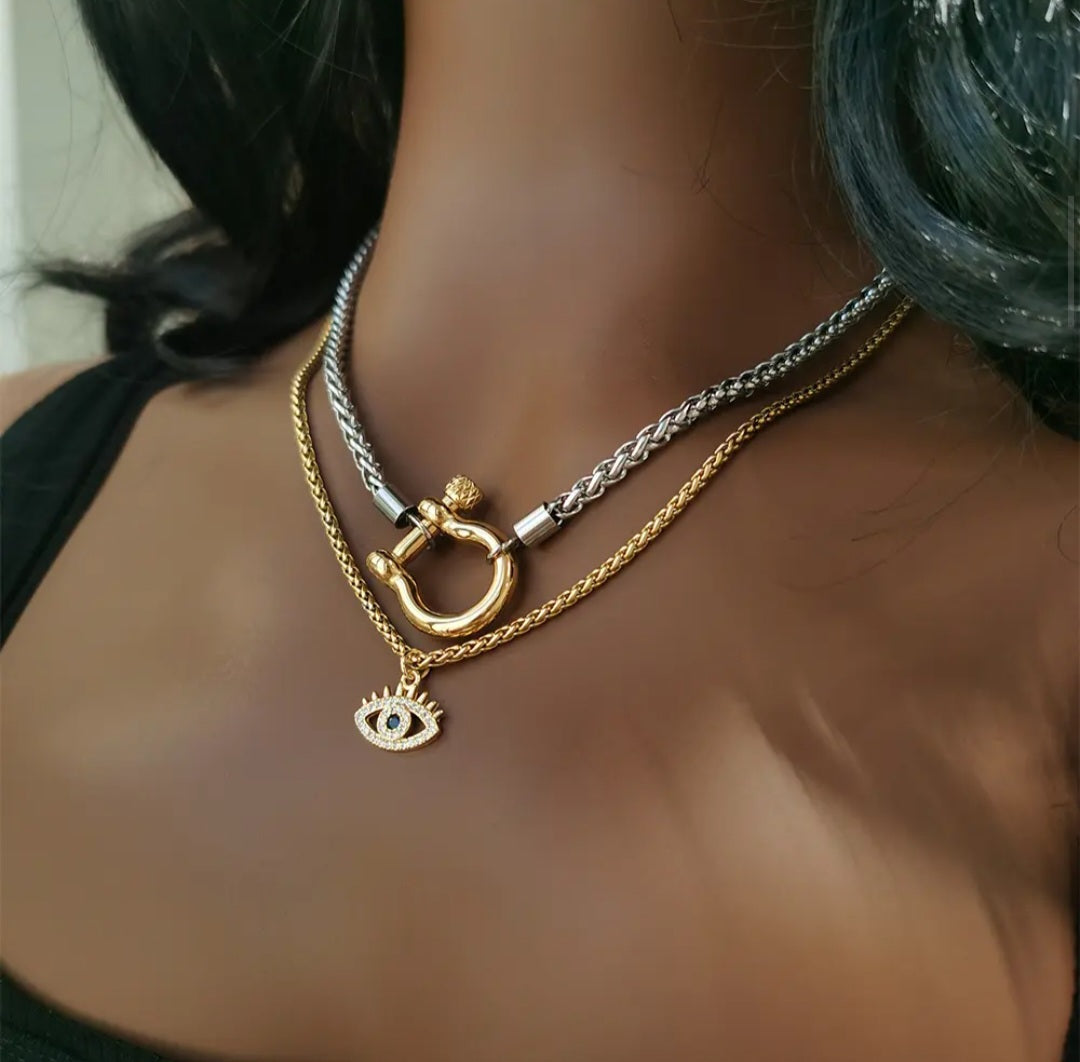 Horse Bit Lock Necklace