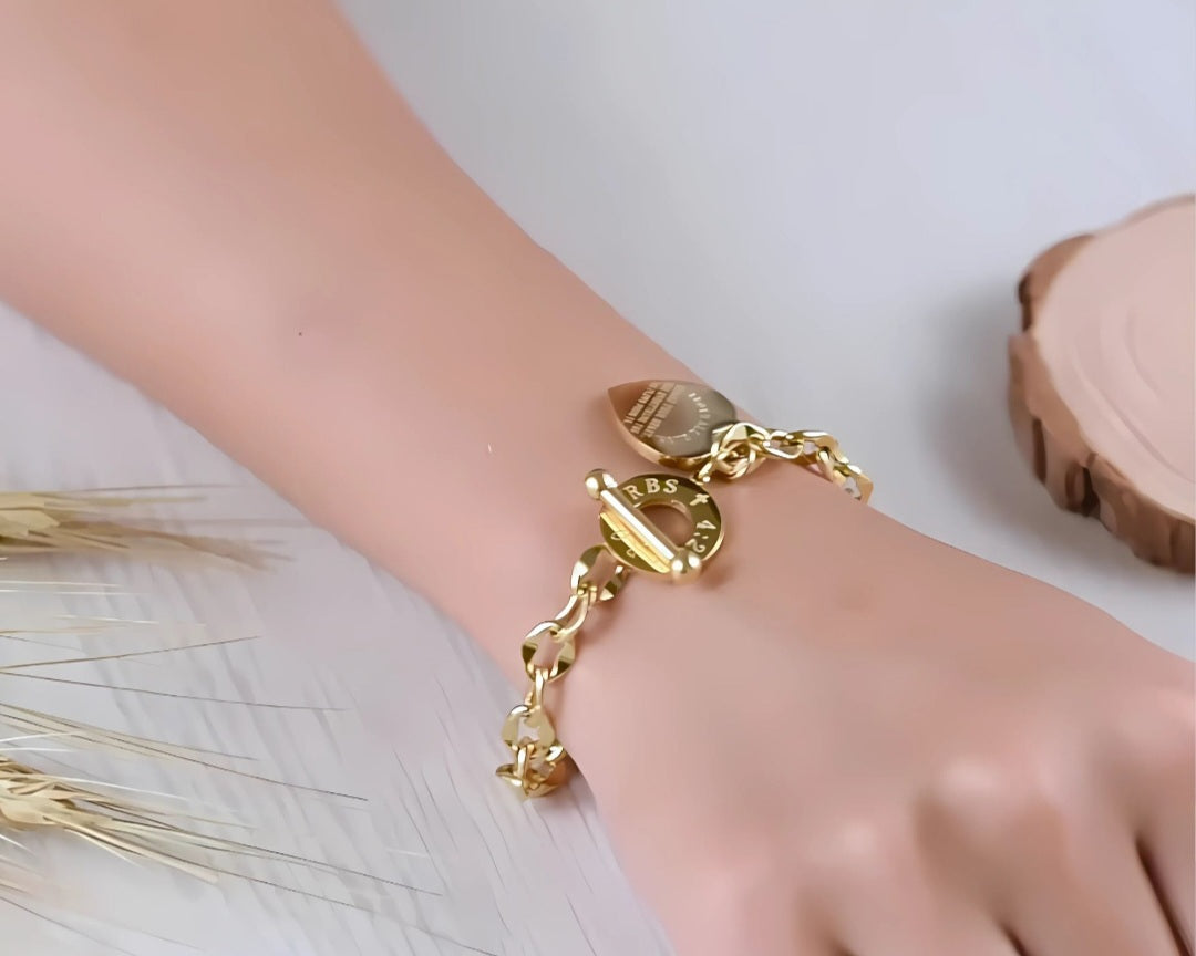 Heart Bracelet and Necklace